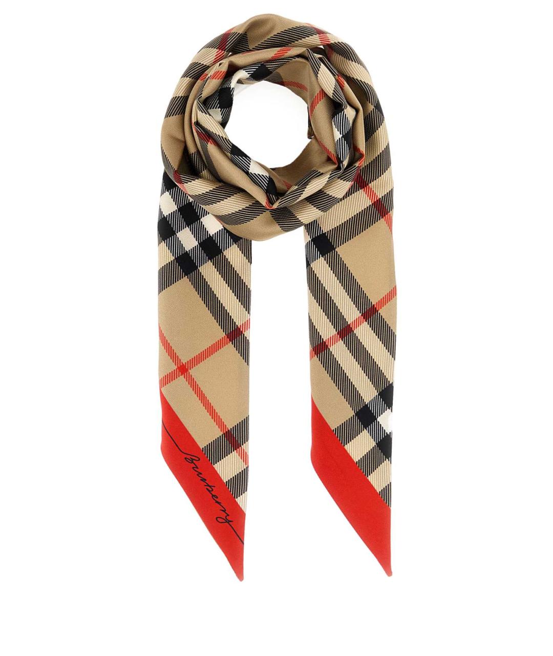 BURBERRY Мульти шелковый шарф, фото 1