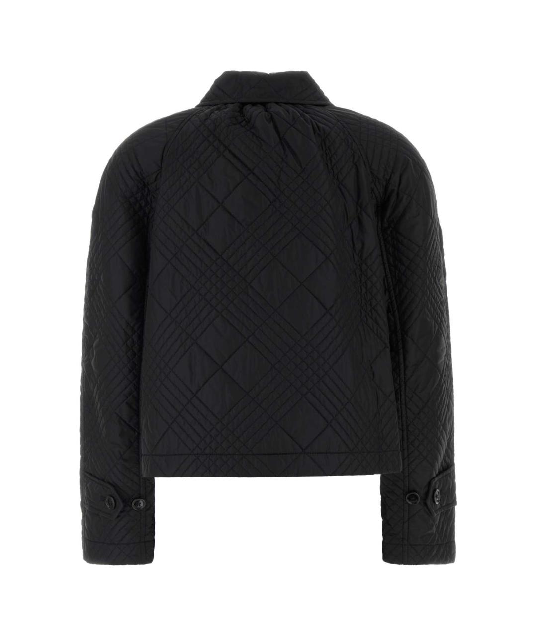 BURBERRY Черная нейлоновая куртка, фото 2