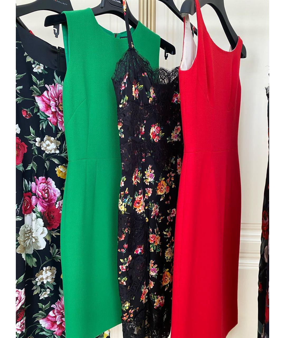 DOLCE&GABBANA Черное шелковое коктейльное платье, фото 5