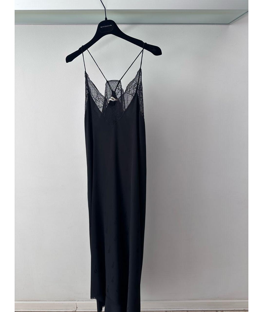 ZADIG & VOLTAIRE Черное шелковое повседневное платье, фото 8