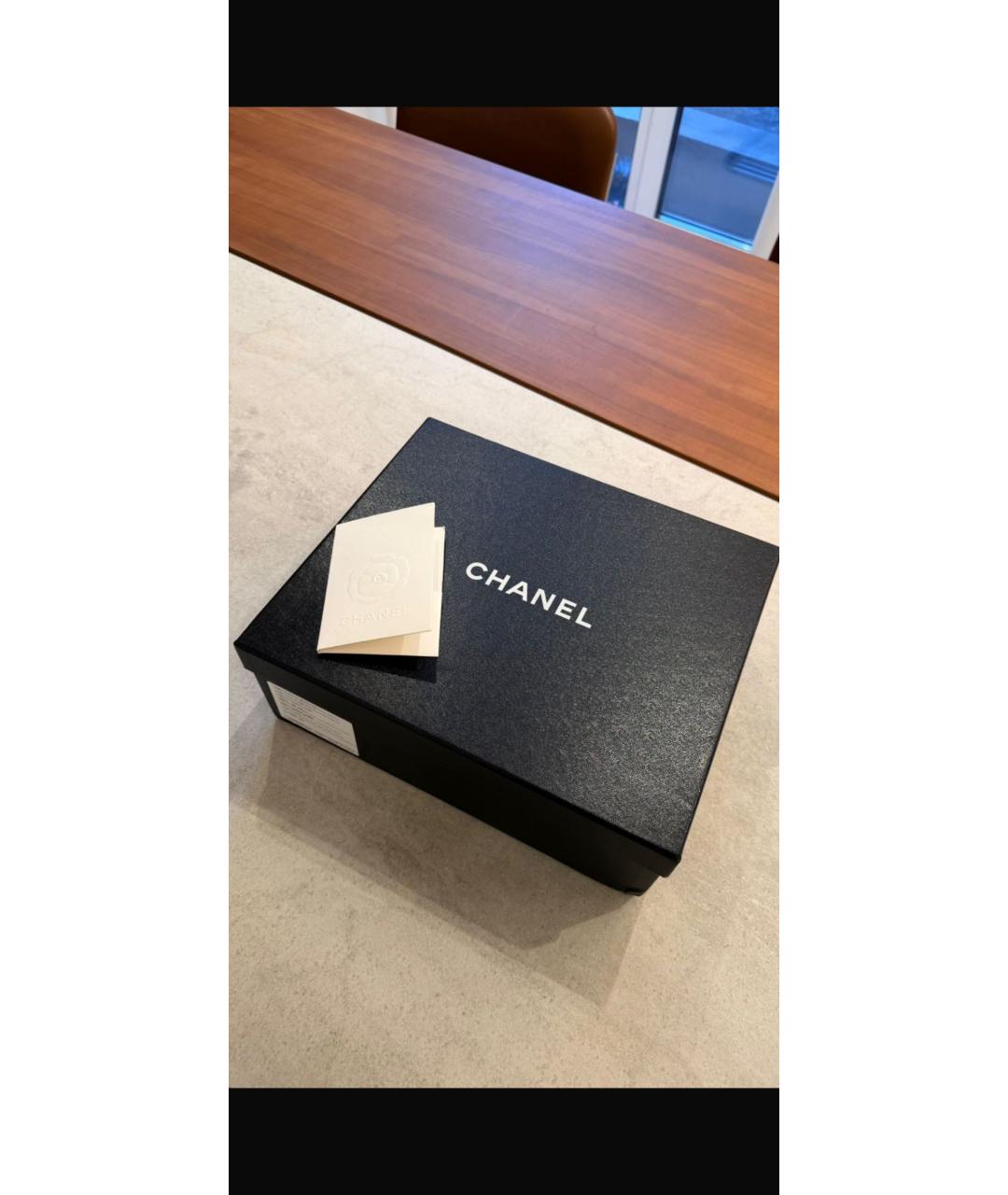 CHANEL Черные кожаные лоферы, фото 4
