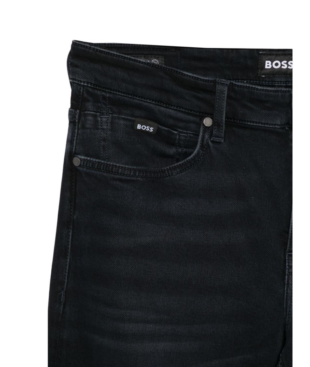 HUGO BOSS Синие хлопковые прямые джинсы, фото 3