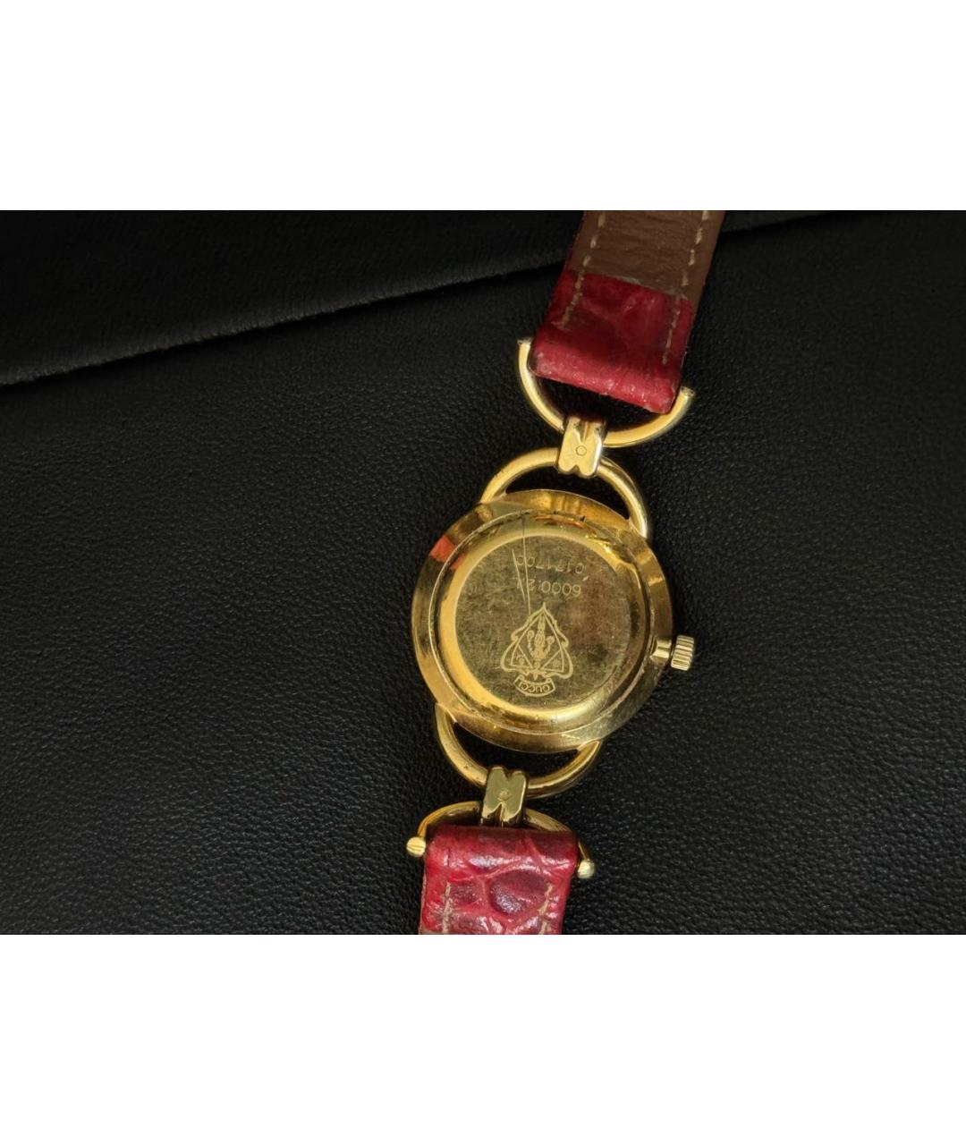 GUCCI Красные часы из золота и стали, фото 2