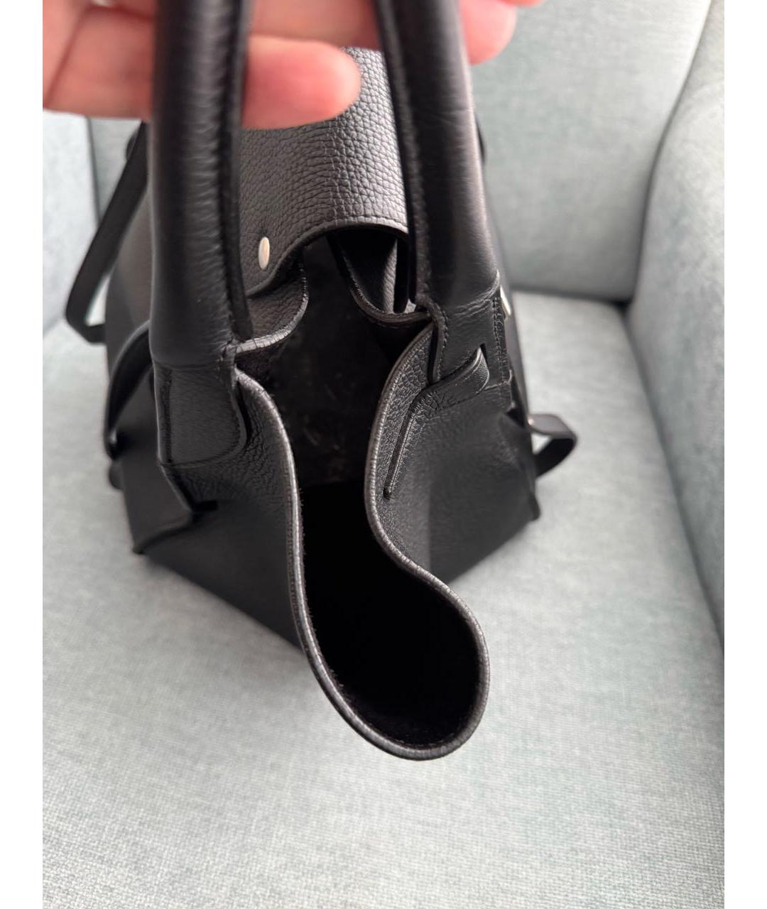 CELINE Черная кожаная сумка через плечо, фото 4