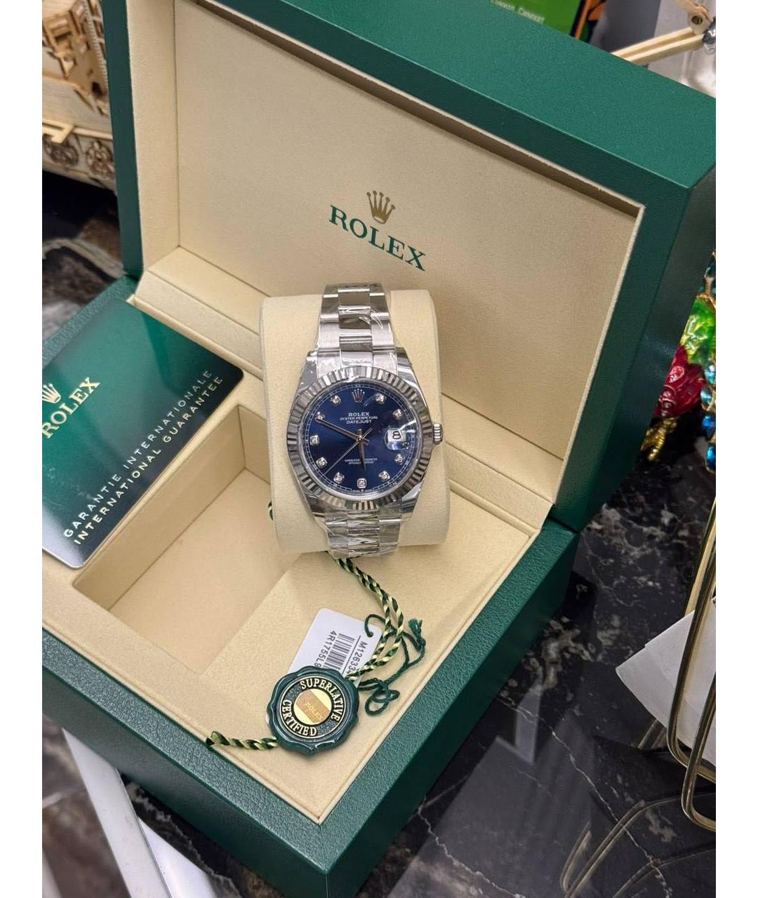 ROLEX Серебряные часы, фото 5