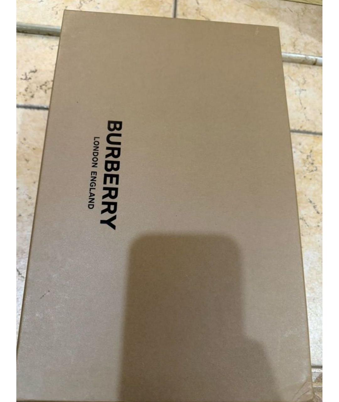 BURBERRY Белые кожаные кеды, фото 8