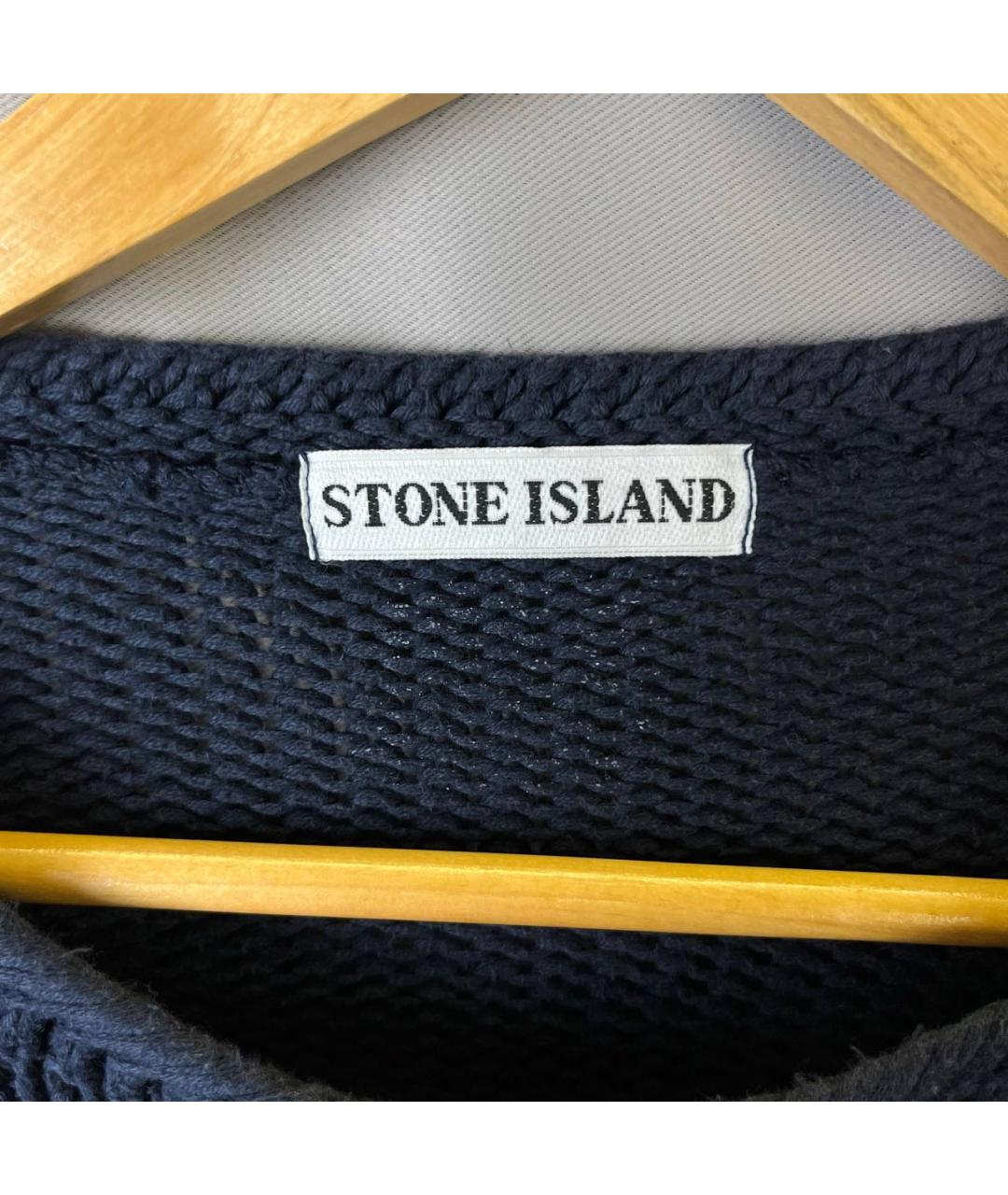 STONE ISLAND Темно-синий джемпер / свитер, фото 4