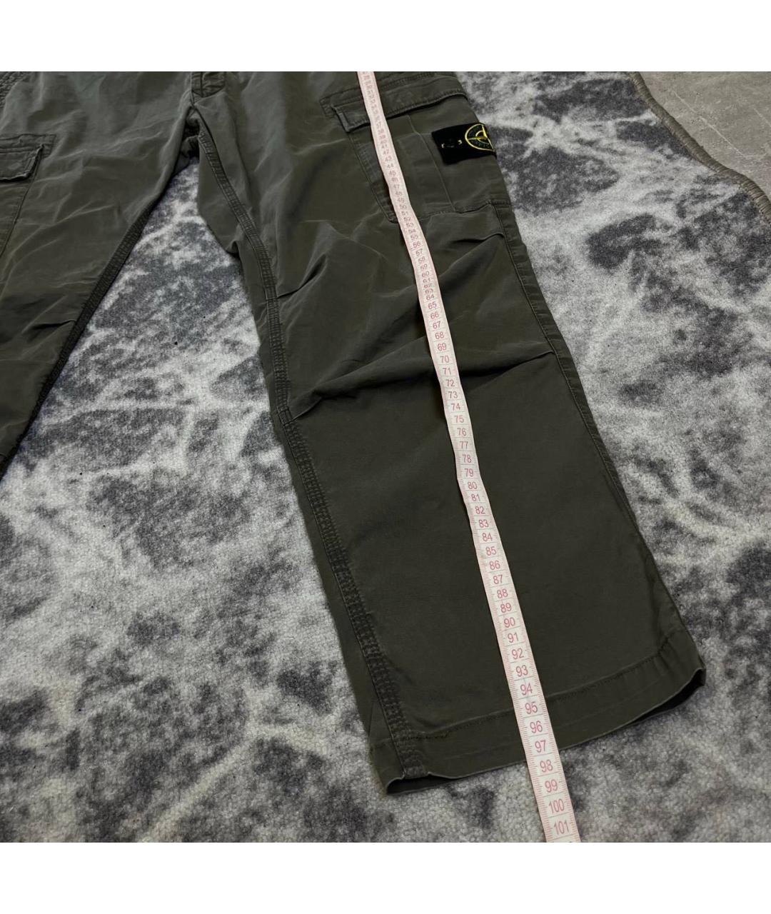 STONE ISLAND Хаки повседневные брюки, фото 6