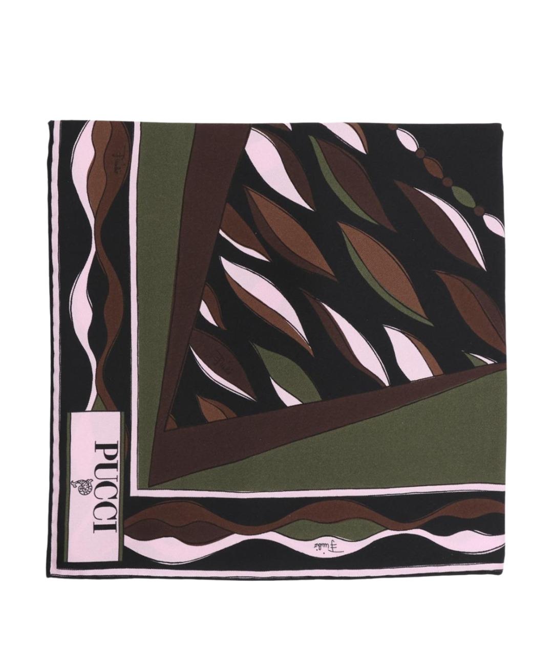 EMILIO PUCCI Мульти шелковый платок, фото 1