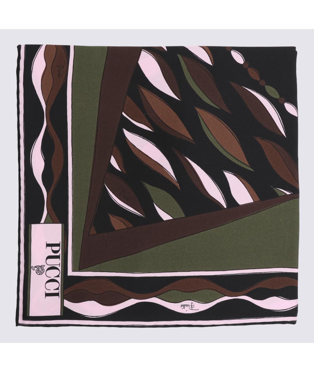EMILIO PUCCI Мульти шелковый платок, фото 3