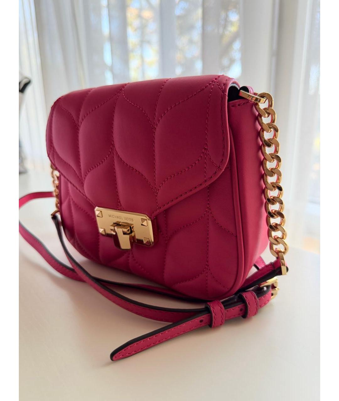 MICHAEL KORS Розовая сумка через плечо из искусственной кожи, фото 2