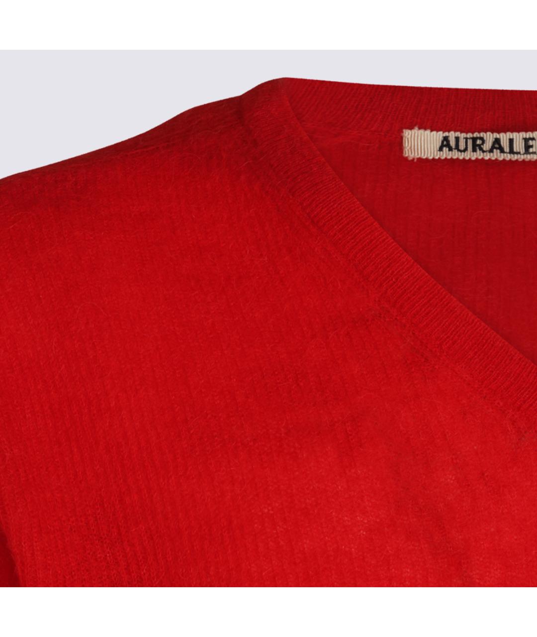 AURALEE Красный джемпер / свитер, фото 3