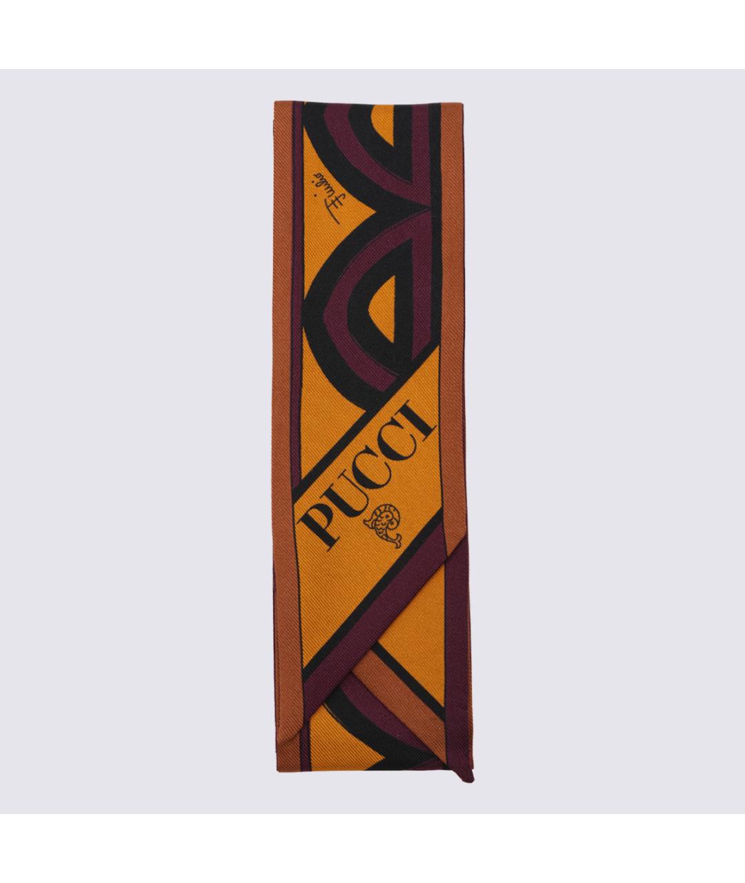 EMILIO PUCCI Мульти шелковый шарф, фото 2