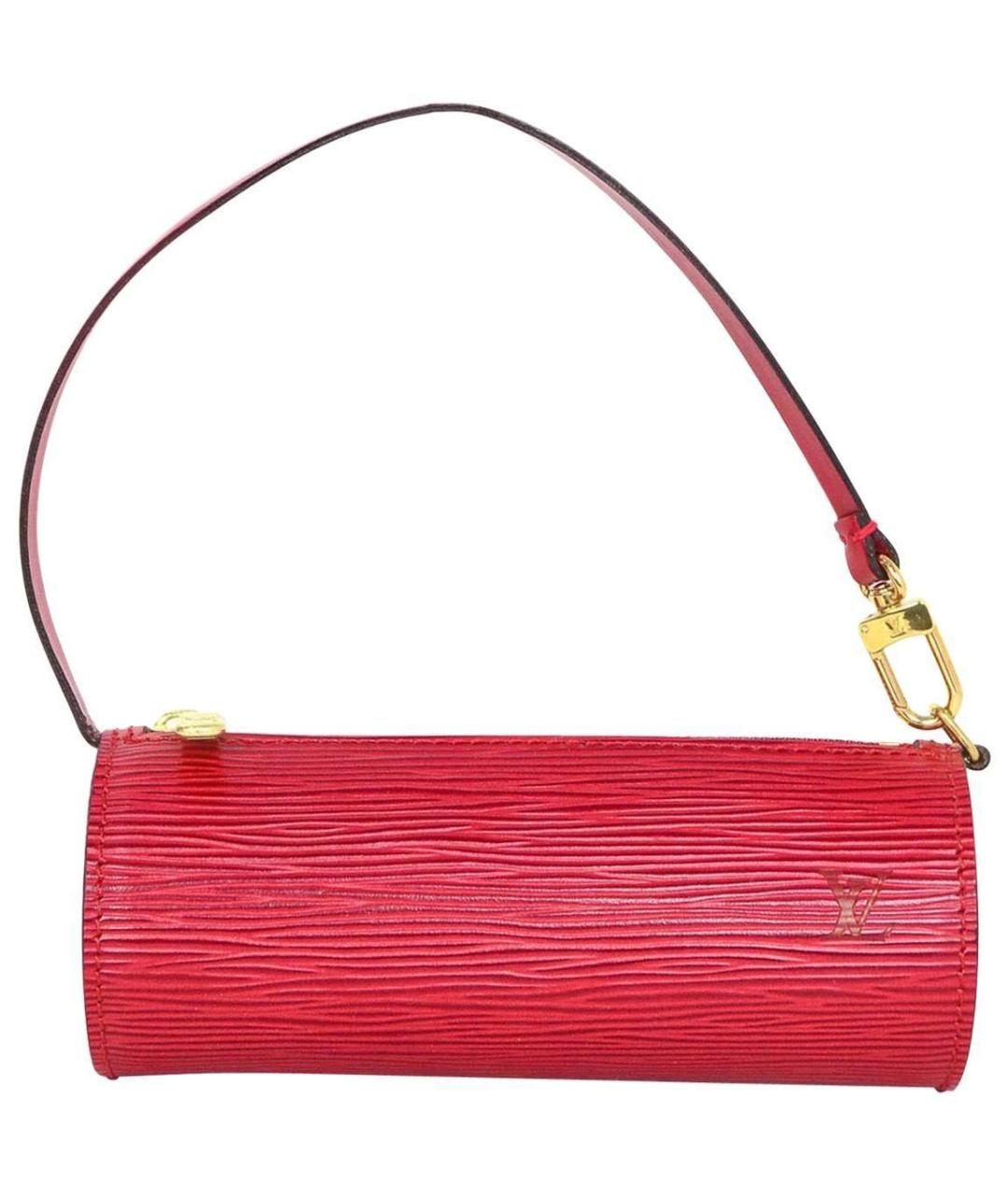 LOUIS VUITTON Красная кожаная сумка с короткими ручками, фото 1