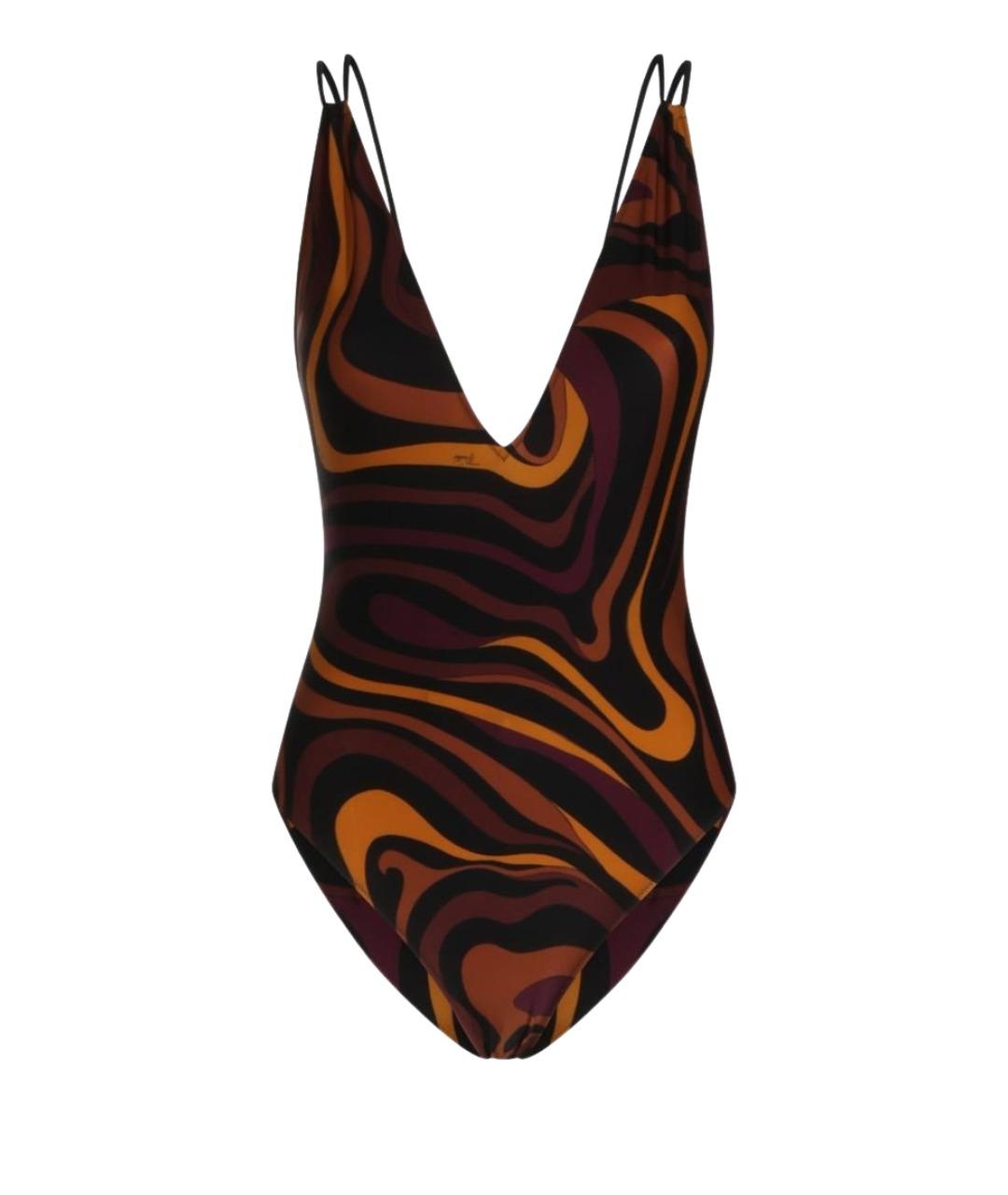 EMILIO PUCCI Бордовый полиамидовый купальник, фото 1