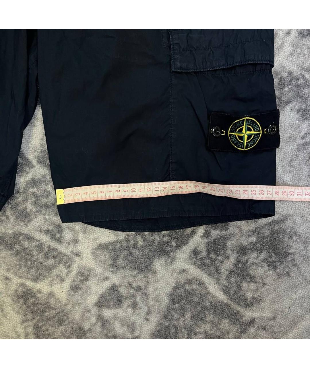 STONE ISLAND Темно-синие шорты, фото 7