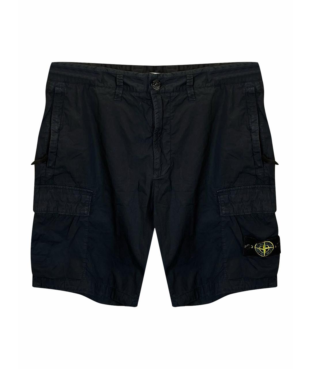 STONE ISLAND Темно-синие шорты, фото 1
