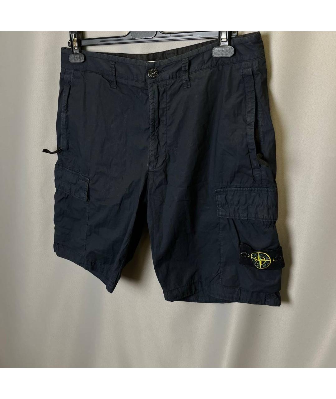 STONE ISLAND Темно-синие шорты, фото 3