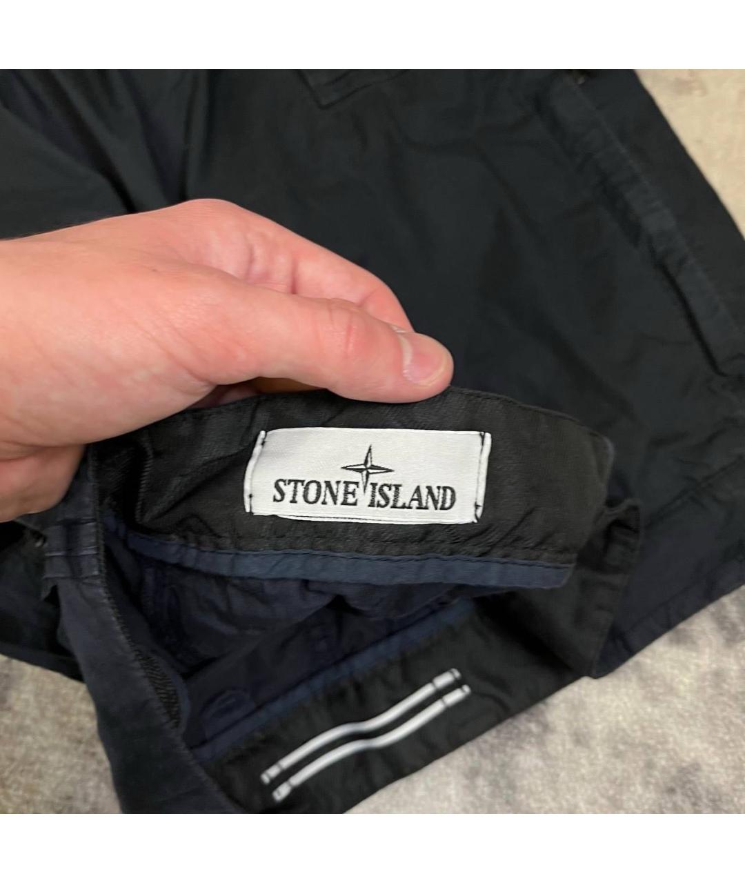 STONE ISLAND Темно-синие шорты, фото 4