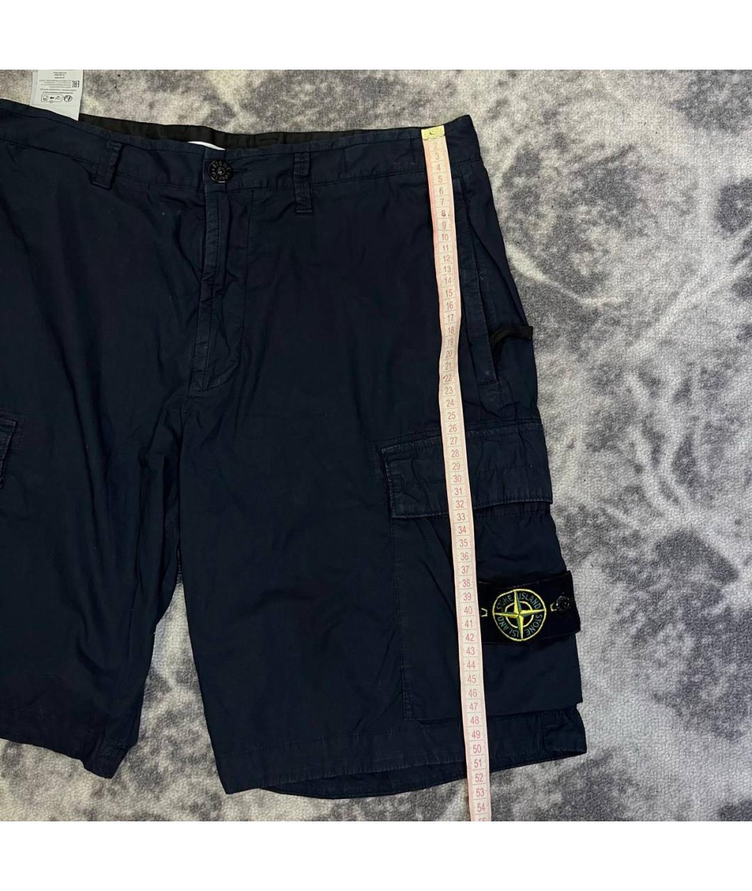 STONE ISLAND Темно-синие шорты, фото 8