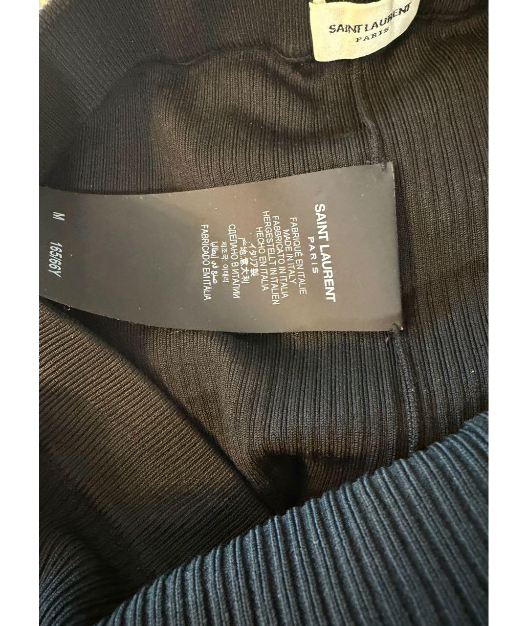 SAINT LAURENT Черные вискозные шорты, фото 3
