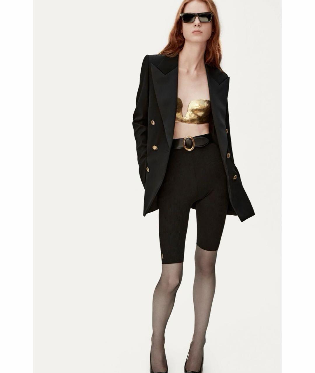 SAINT LAURENT Черные вискозные шорты, фото 6