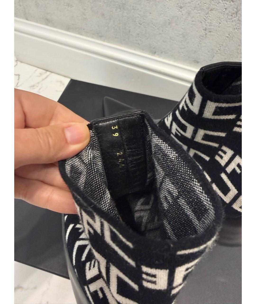 ELISABETTA FRANCHI Черные кожаные ботильоны, фото 5