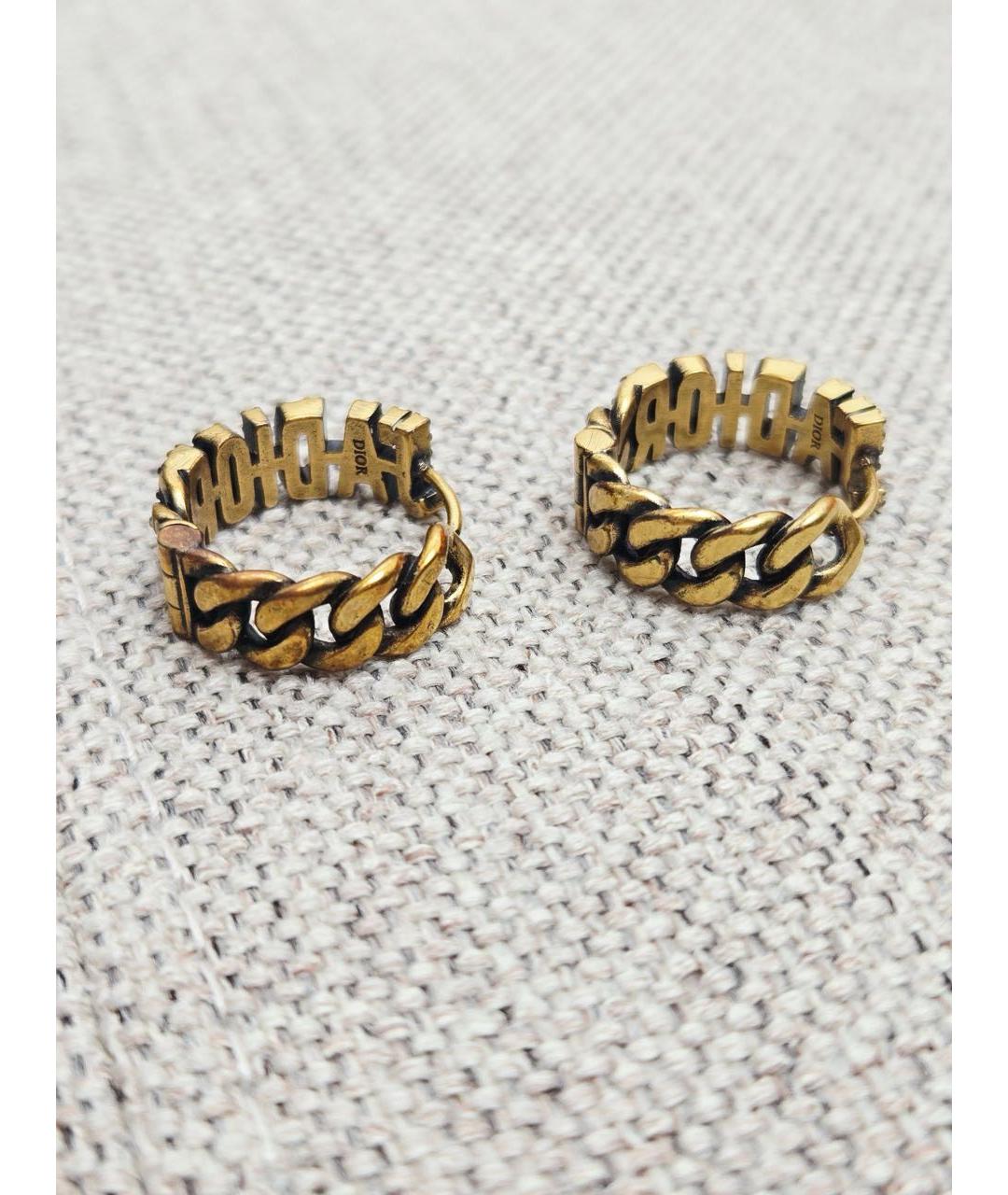 CHRISTIAN DIOR Золотые серьги, фото 2