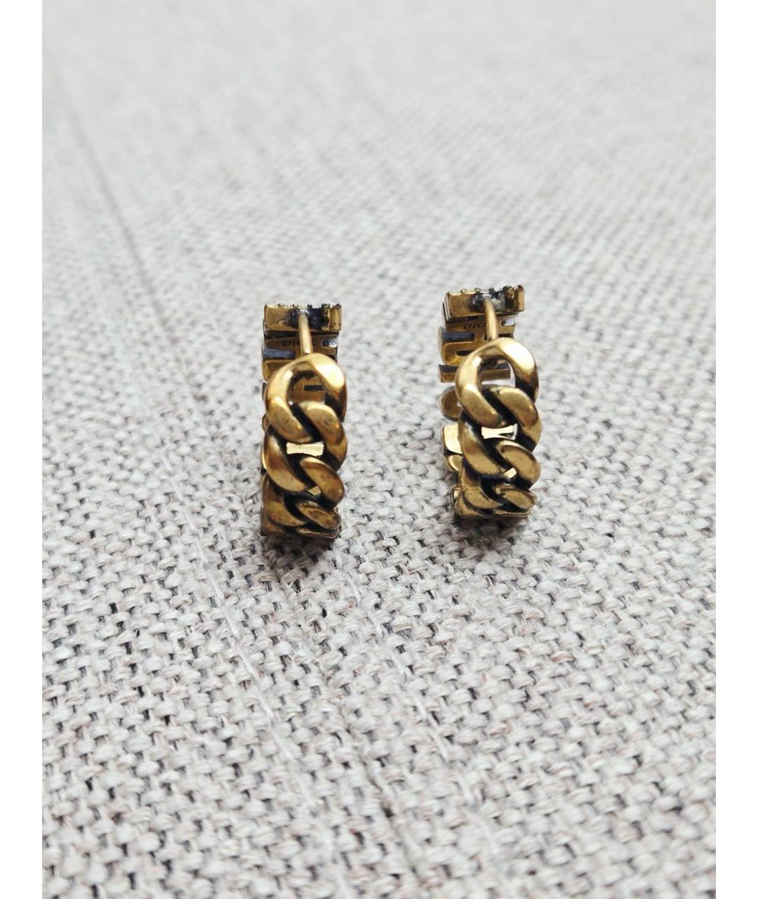 CHRISTIAN DIOR Золотые серьги, фото 3