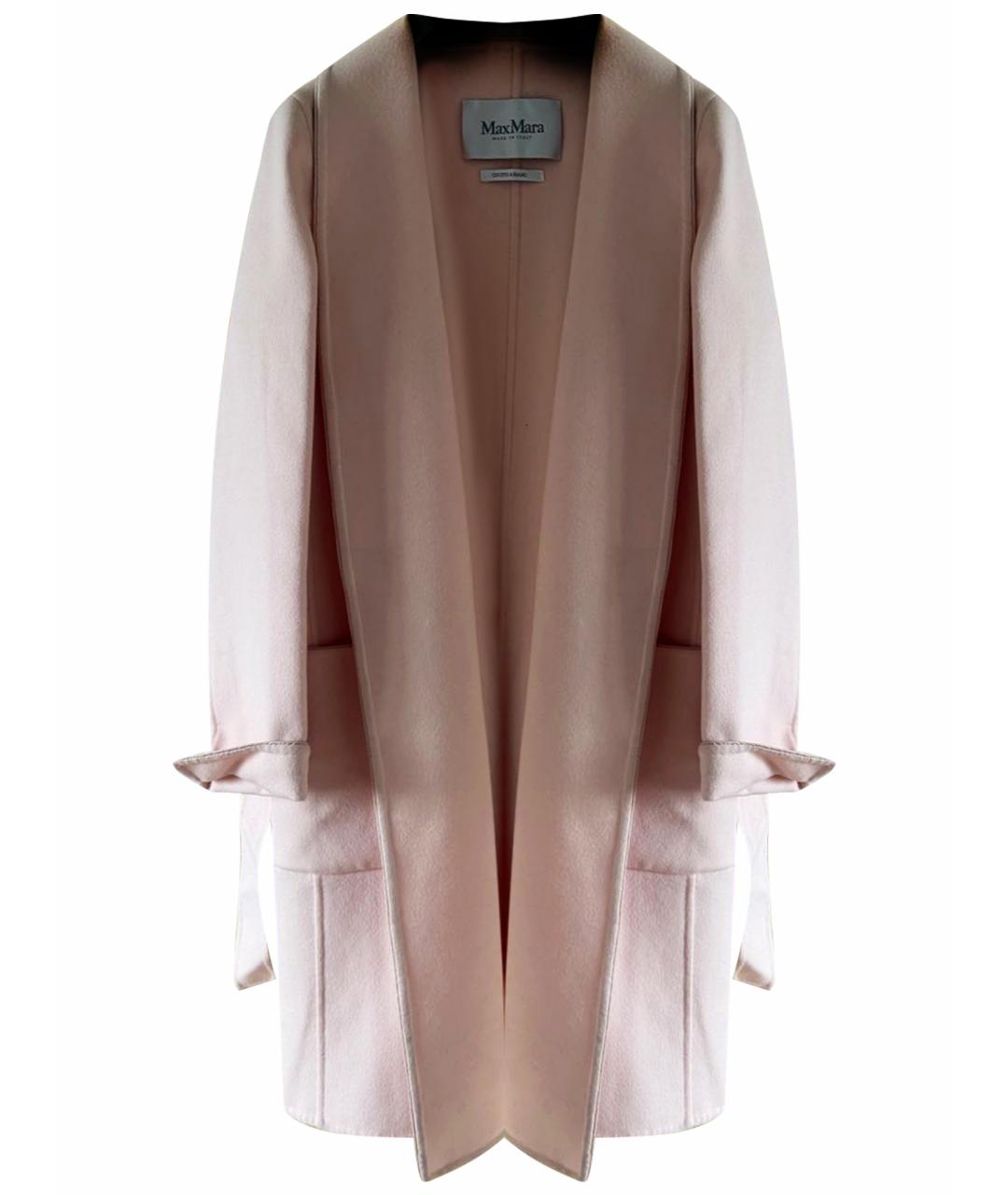 MAX MARA Розовое шерстяное пальто, фото 1