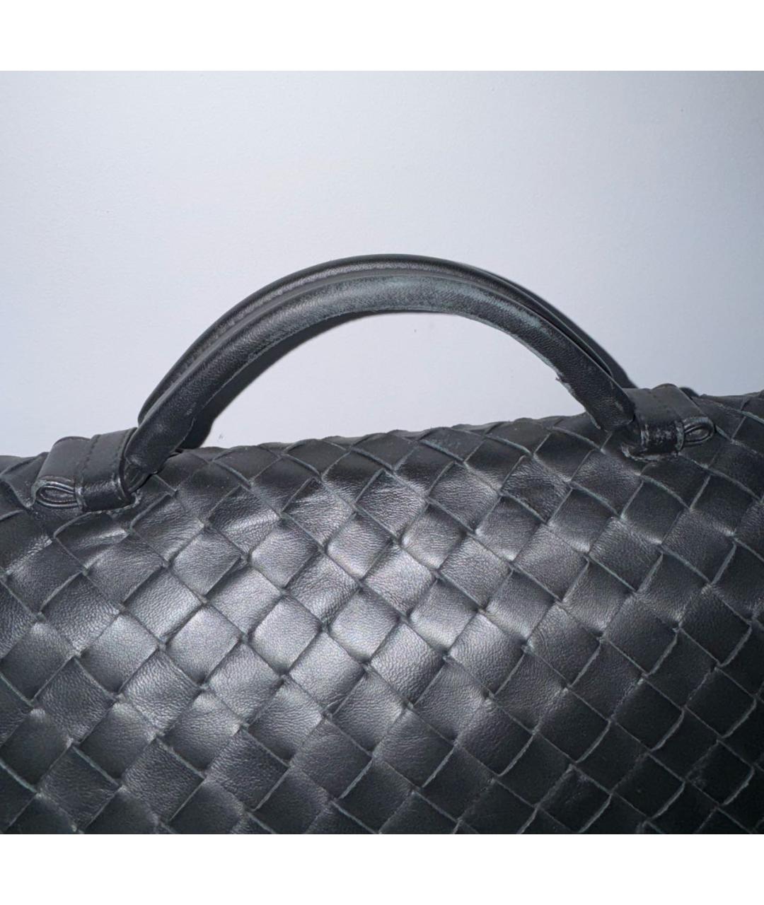 BOTTEGA VENETA Черный кожаный портфель, фото 5