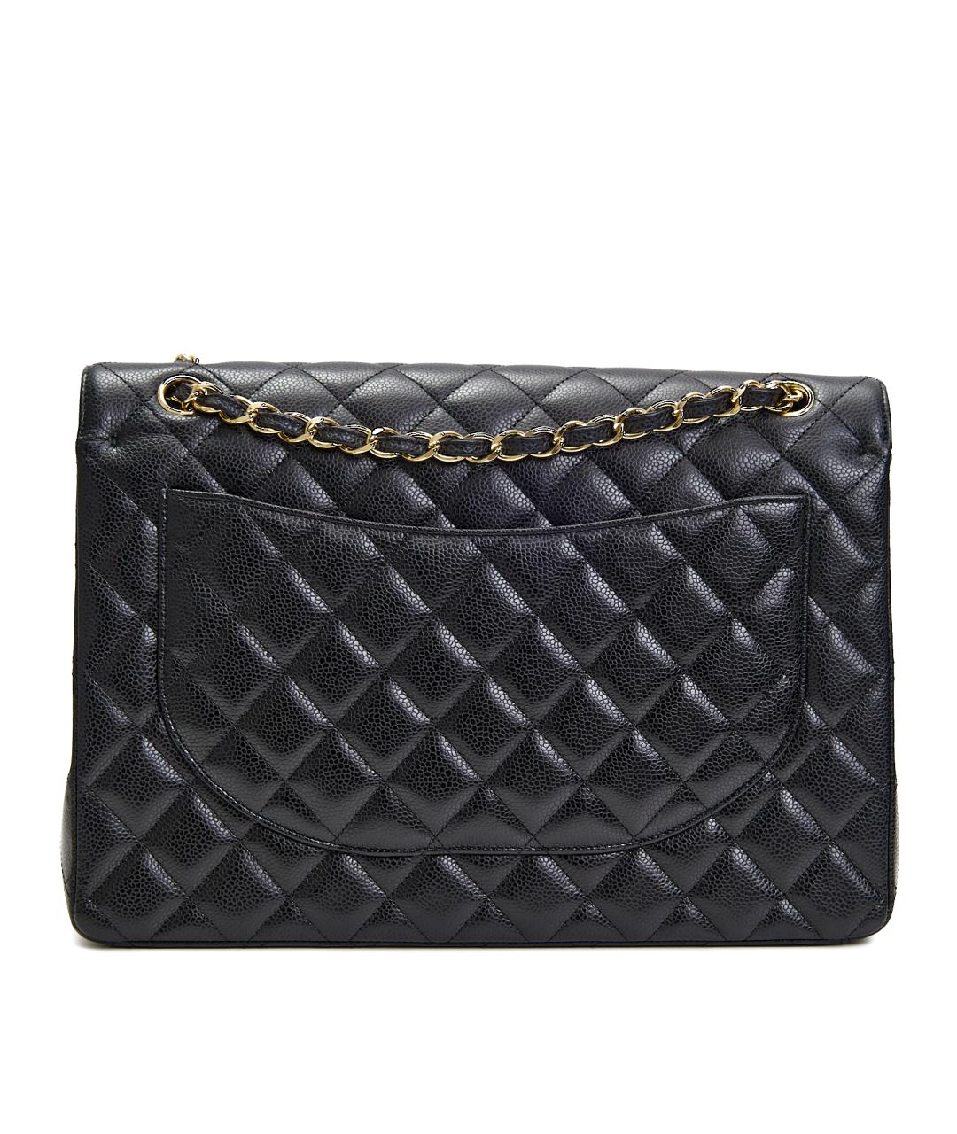 CHANEL Черная кожаная сумка через плечо, фото 4