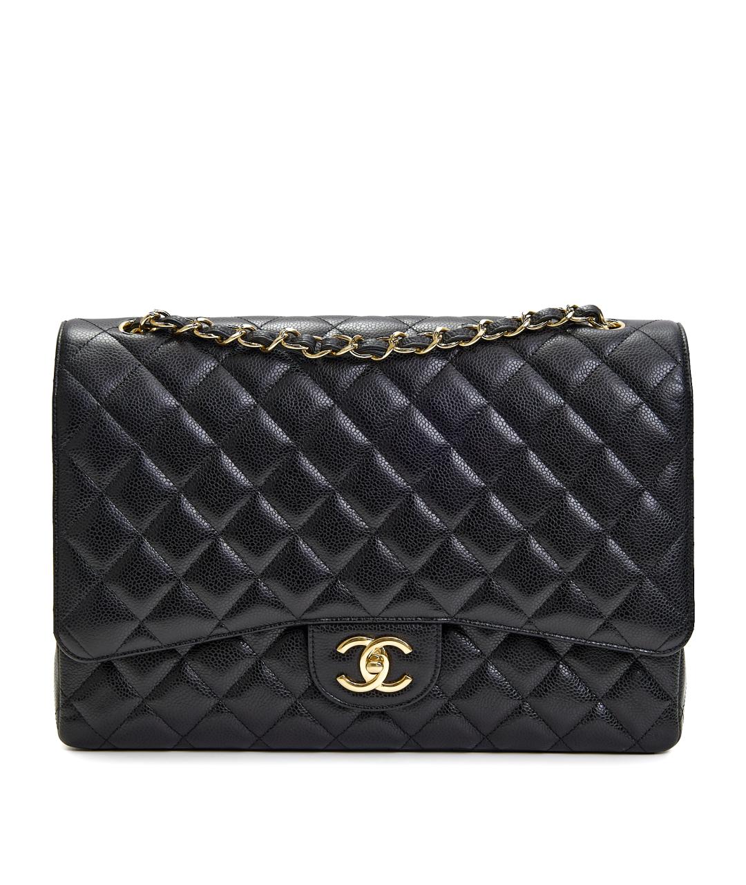 CHANEL Черная кожаная сумка через плечо, фото 8