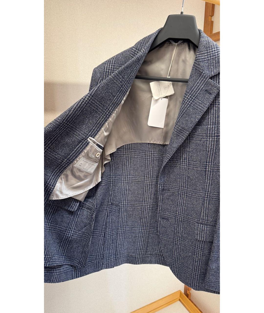 BRUNELLO CUCINELLI Темно-синий классический костюм, фото 2