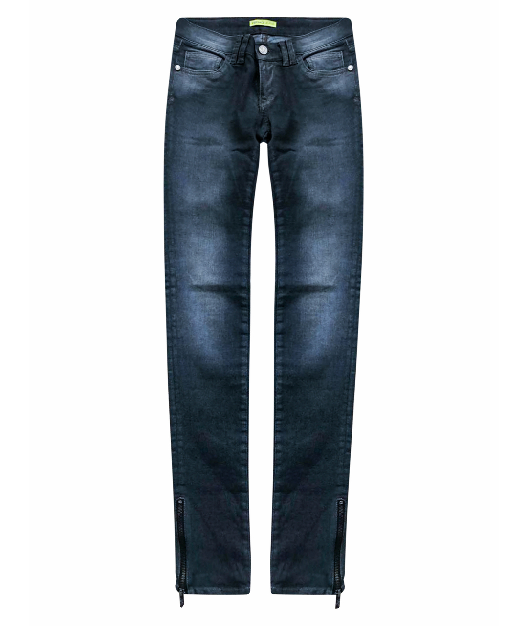 VERSACE JEANS COUTURE Серые хлопко-эластановые джинсы слим, фото 1