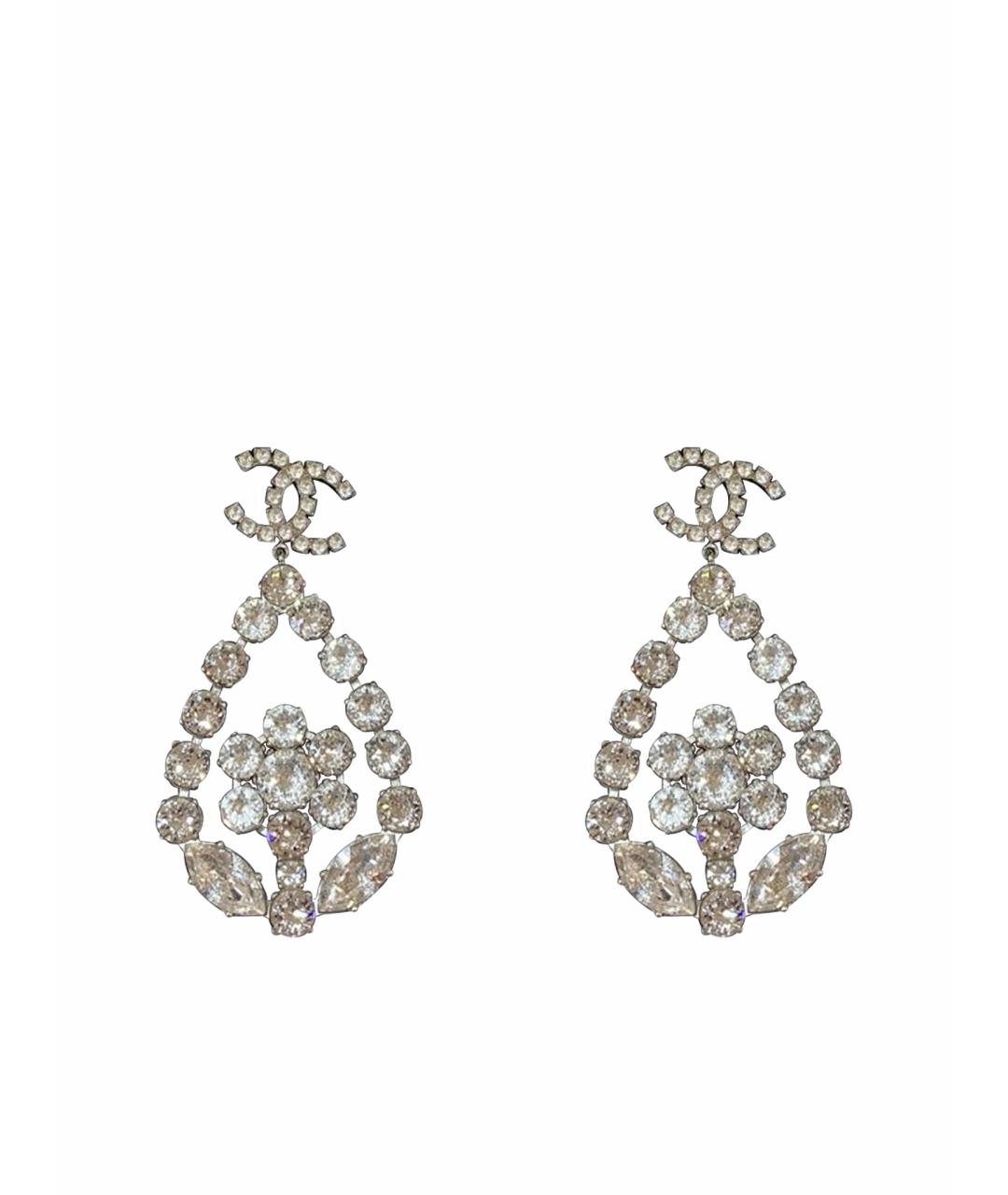 CHANEL Серебряные металлические серьги, фото 6