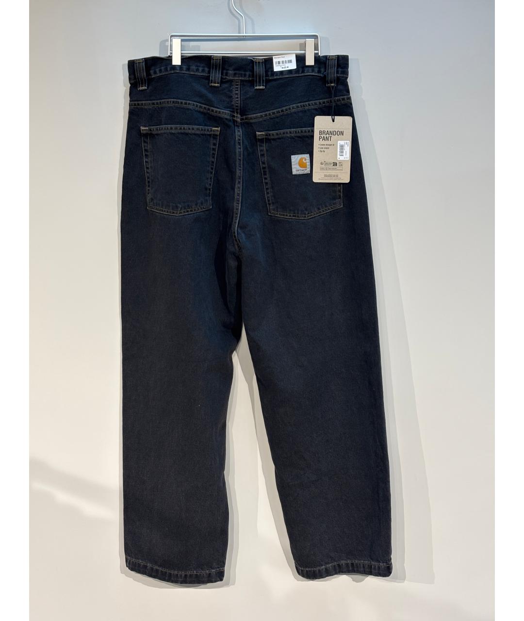 CARHARTT WIP Черные хлопковые прямые джинсы, фото 6