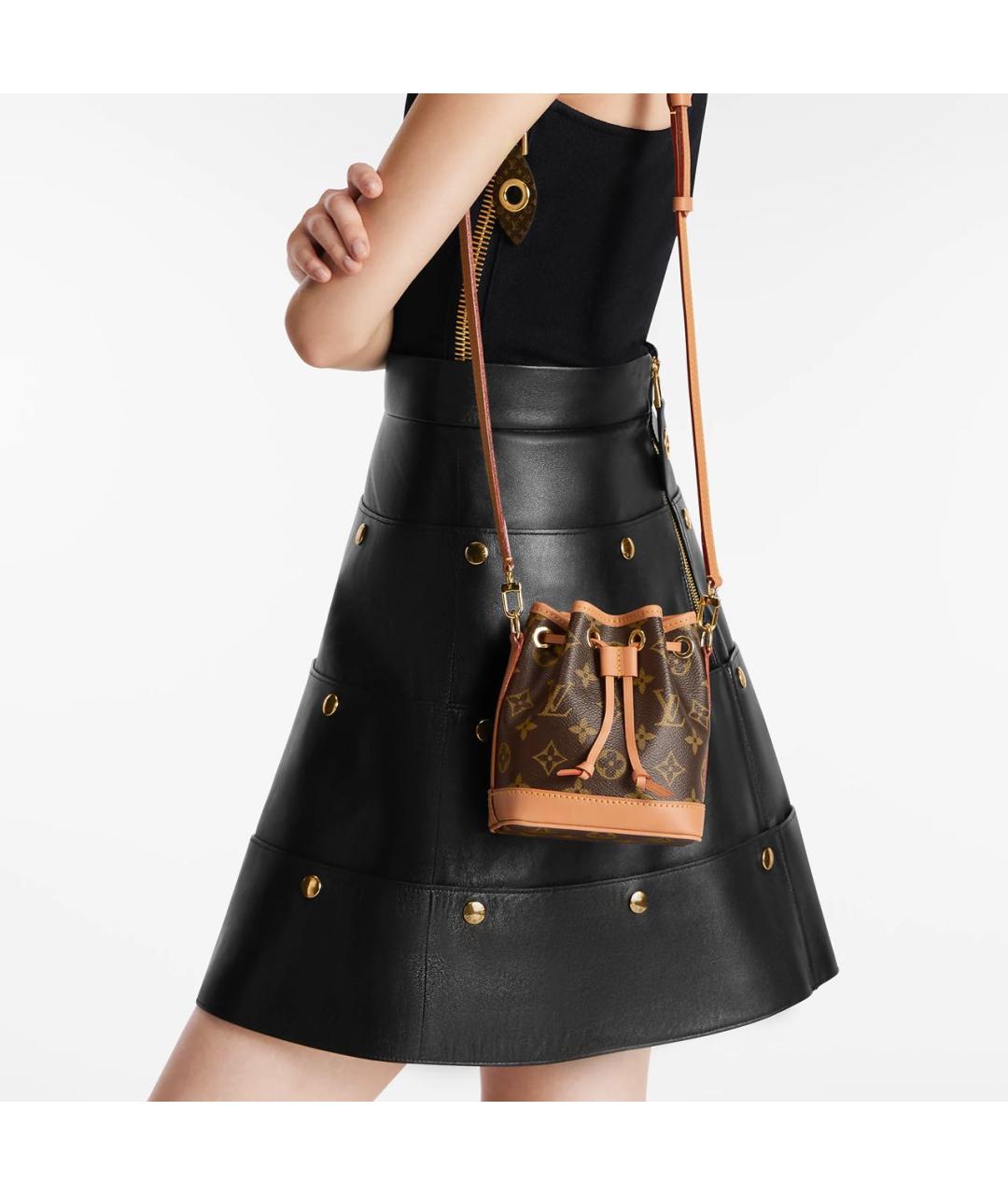 LOUIS VUITTON Коричневая сумка через плечо из канвы, фото 4