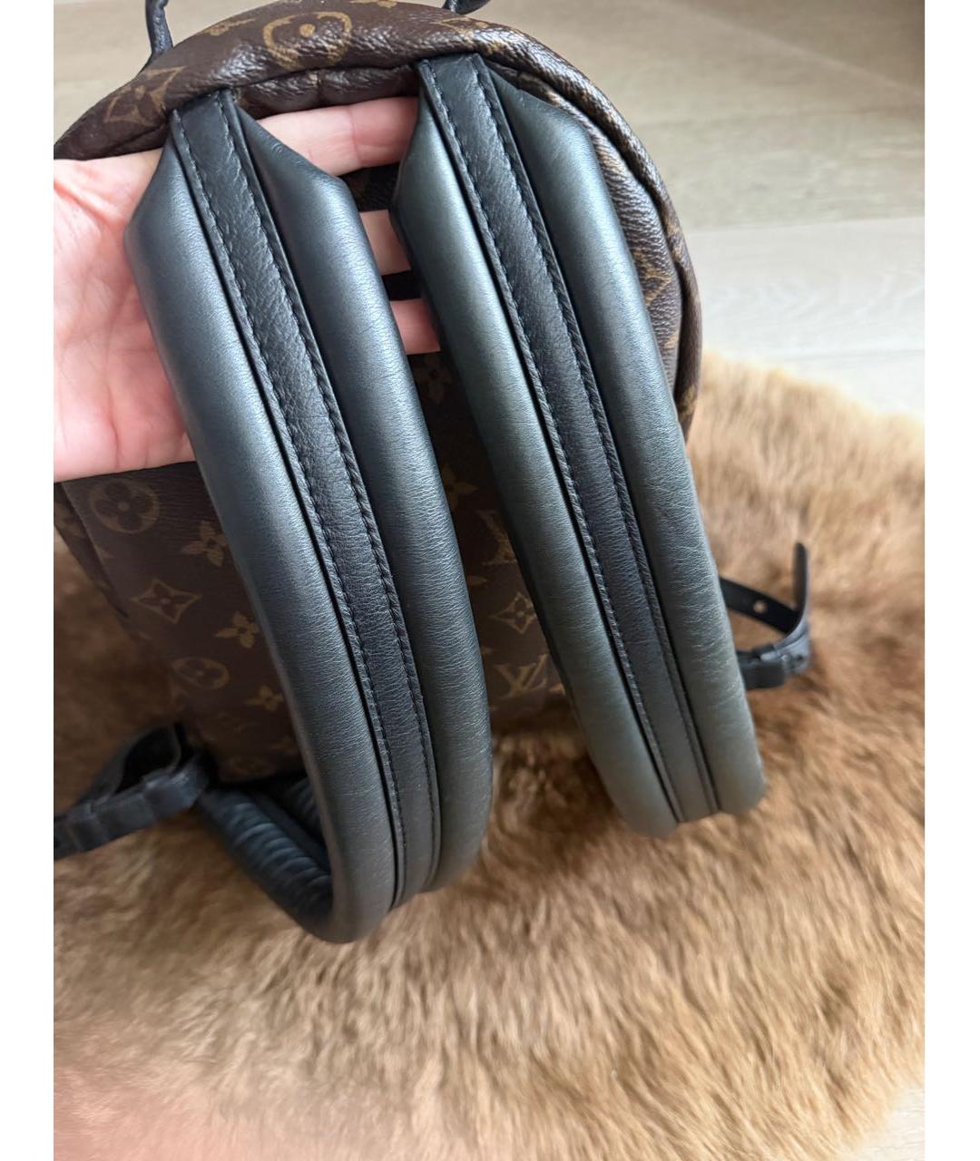 LOUIS VUITTON Коричневый рюкзак из канвы, фото 6