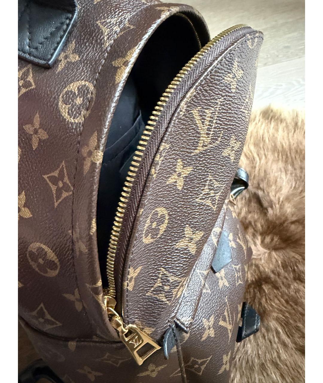 LOUIS VUITTON Коричневый рюкзак из канвы, фото 3