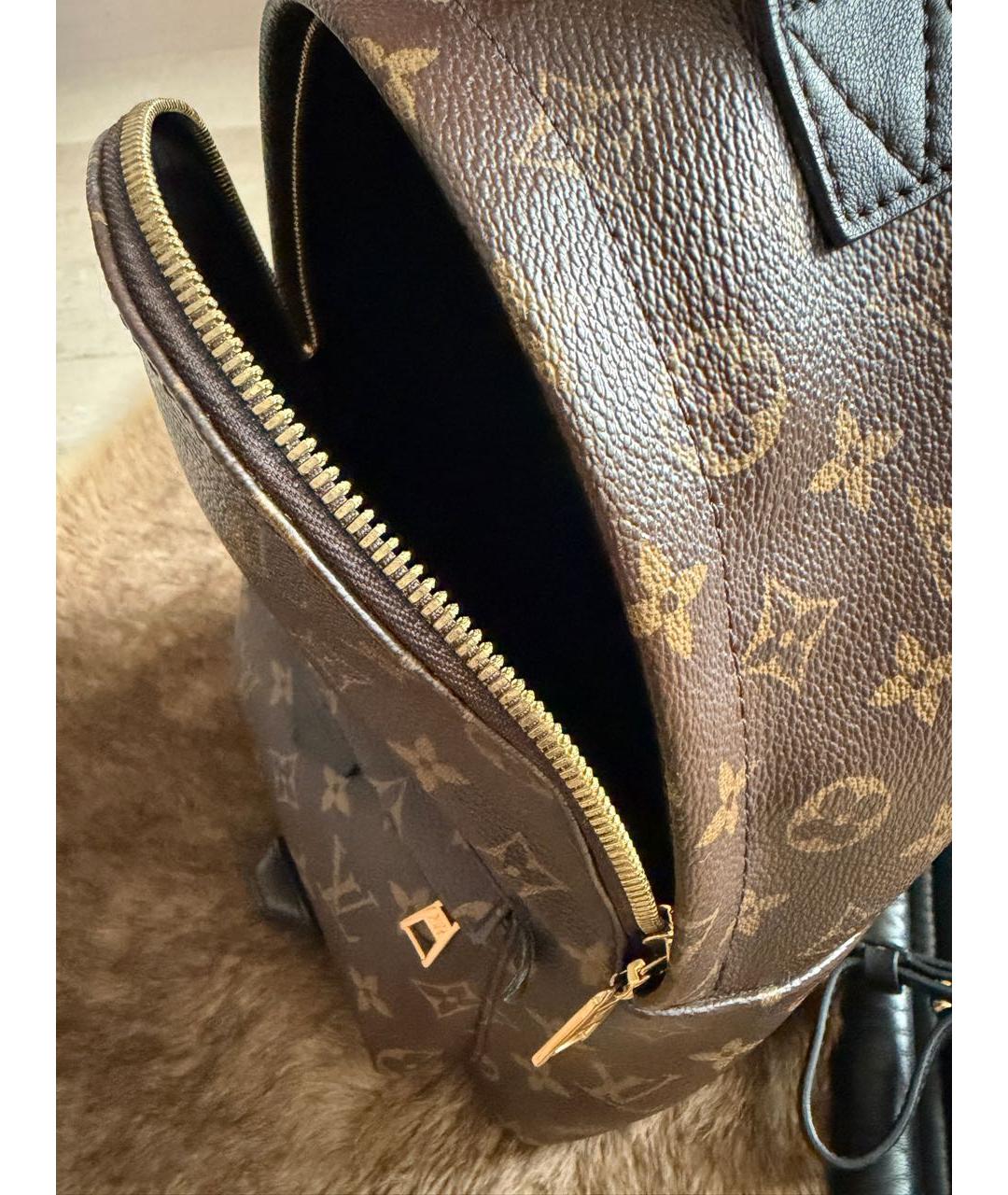 LOUIS VUITTON Коричневый рюкзак из канвы, фото 4