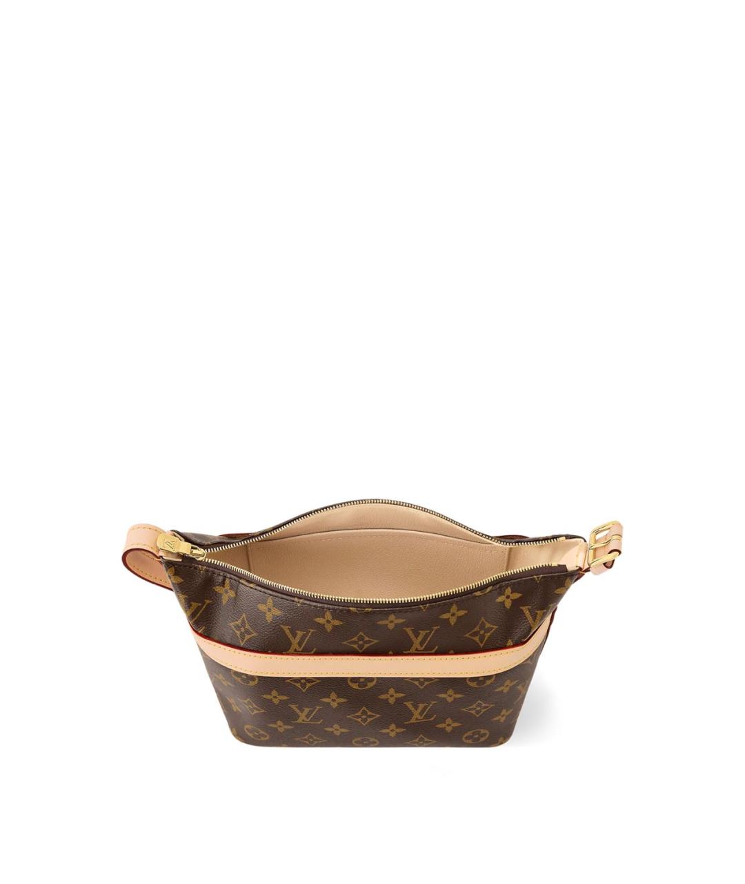 LOUIS VUITTON Коричневая сумка с короткими ручками из канвы, фото 3