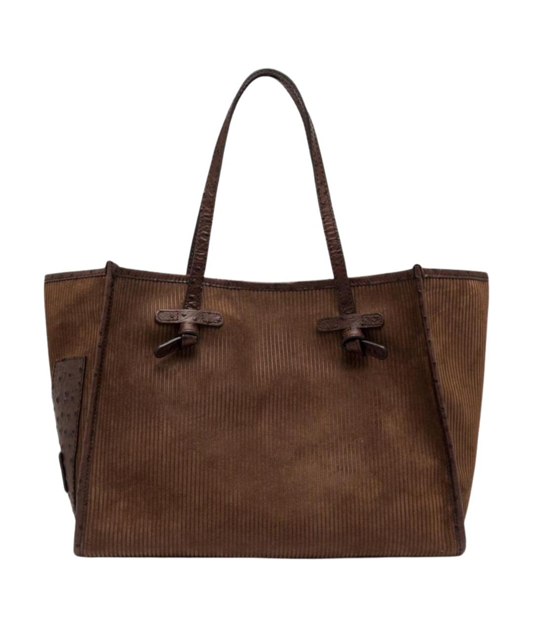 Gianni Chiarini Коричневая кожаная сумка тоут, фото 1