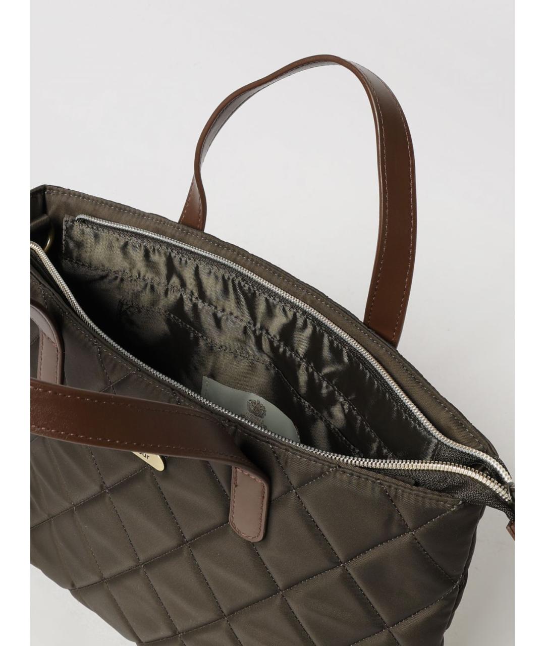 BARBOUR Хаки нейлоновая сумка тоут, фото 3