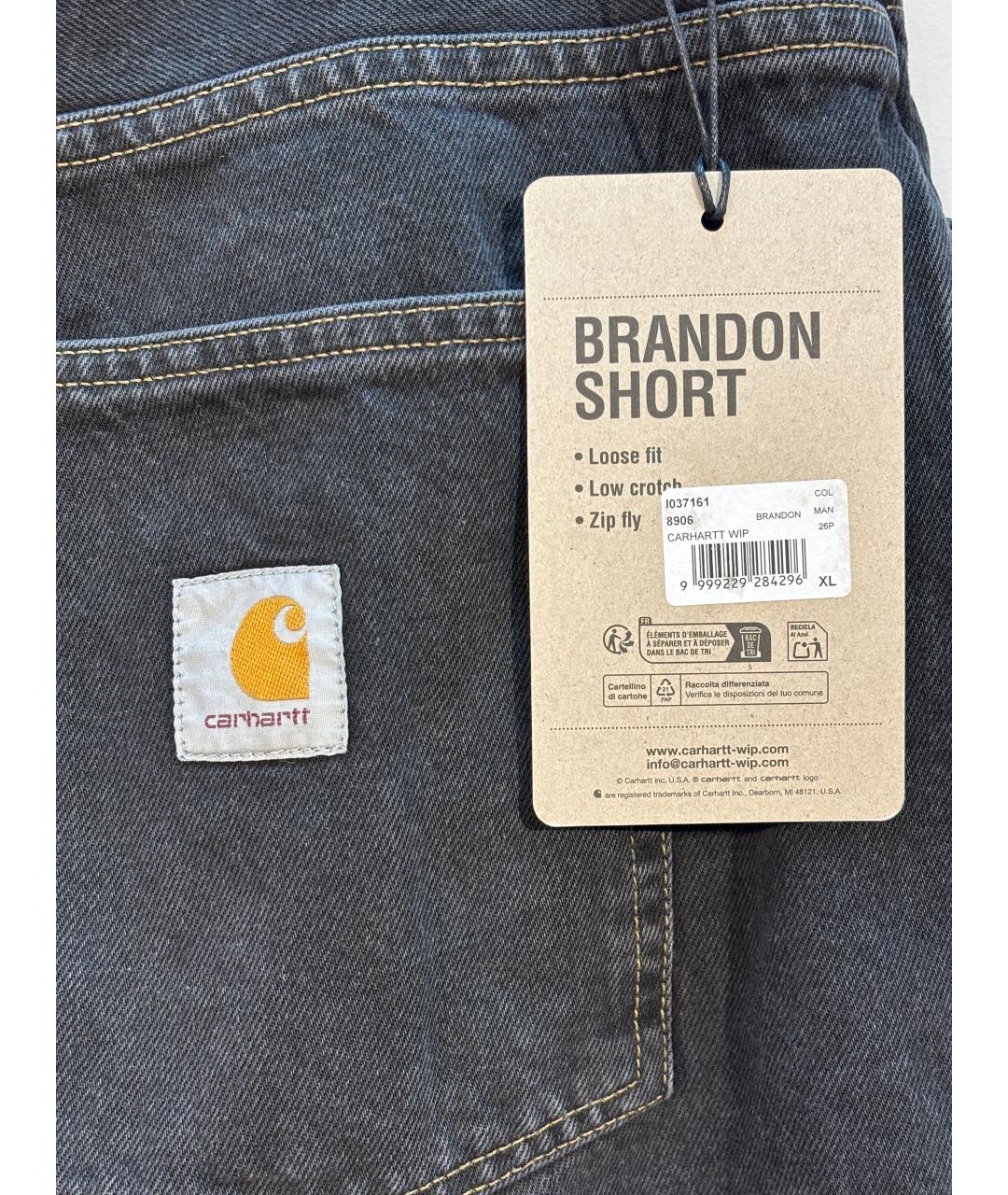 CARHARTT WIP Черные деним шорты, фото 7