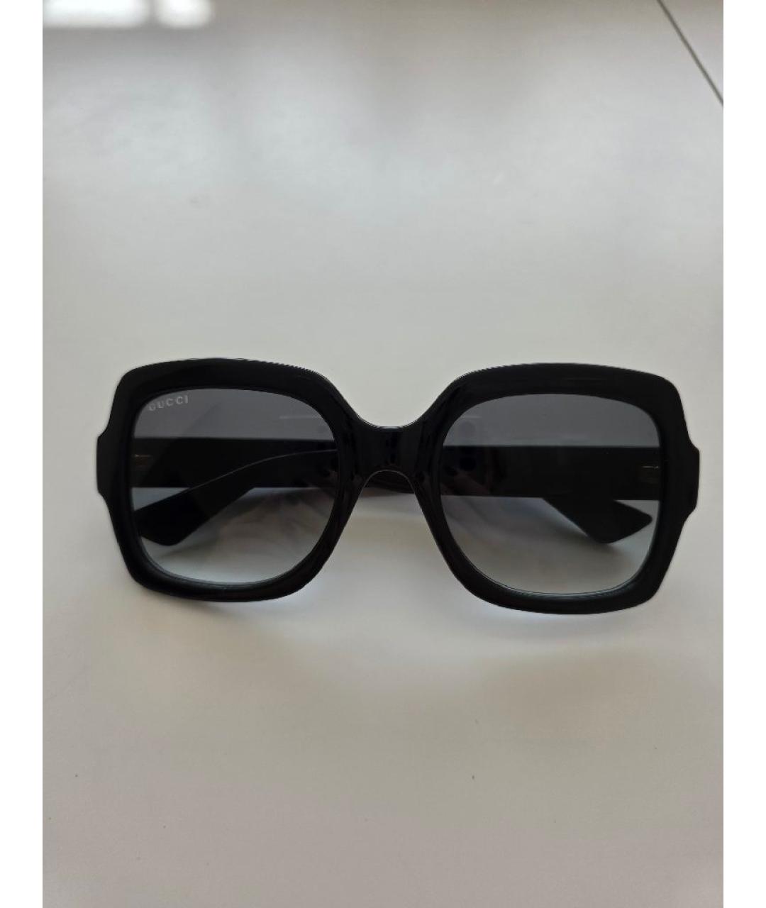 GUCCI Черные пластиковые солнцезащитные очки, фото 5