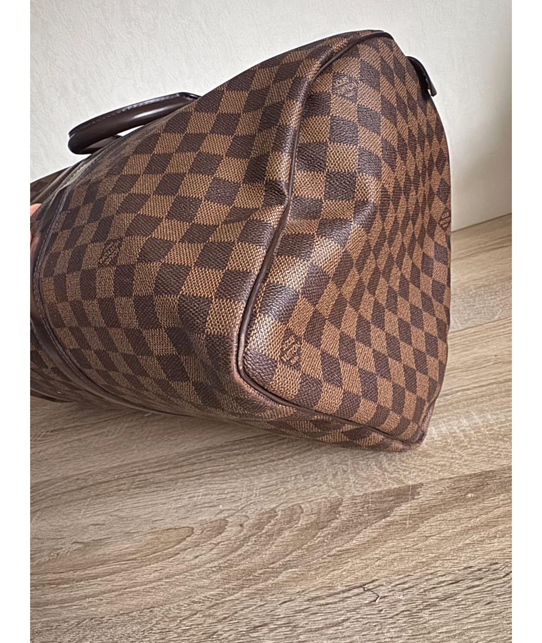 LOUIS VUITTON Коричневая дорожная/спортивная сумка из канвы, фото 5