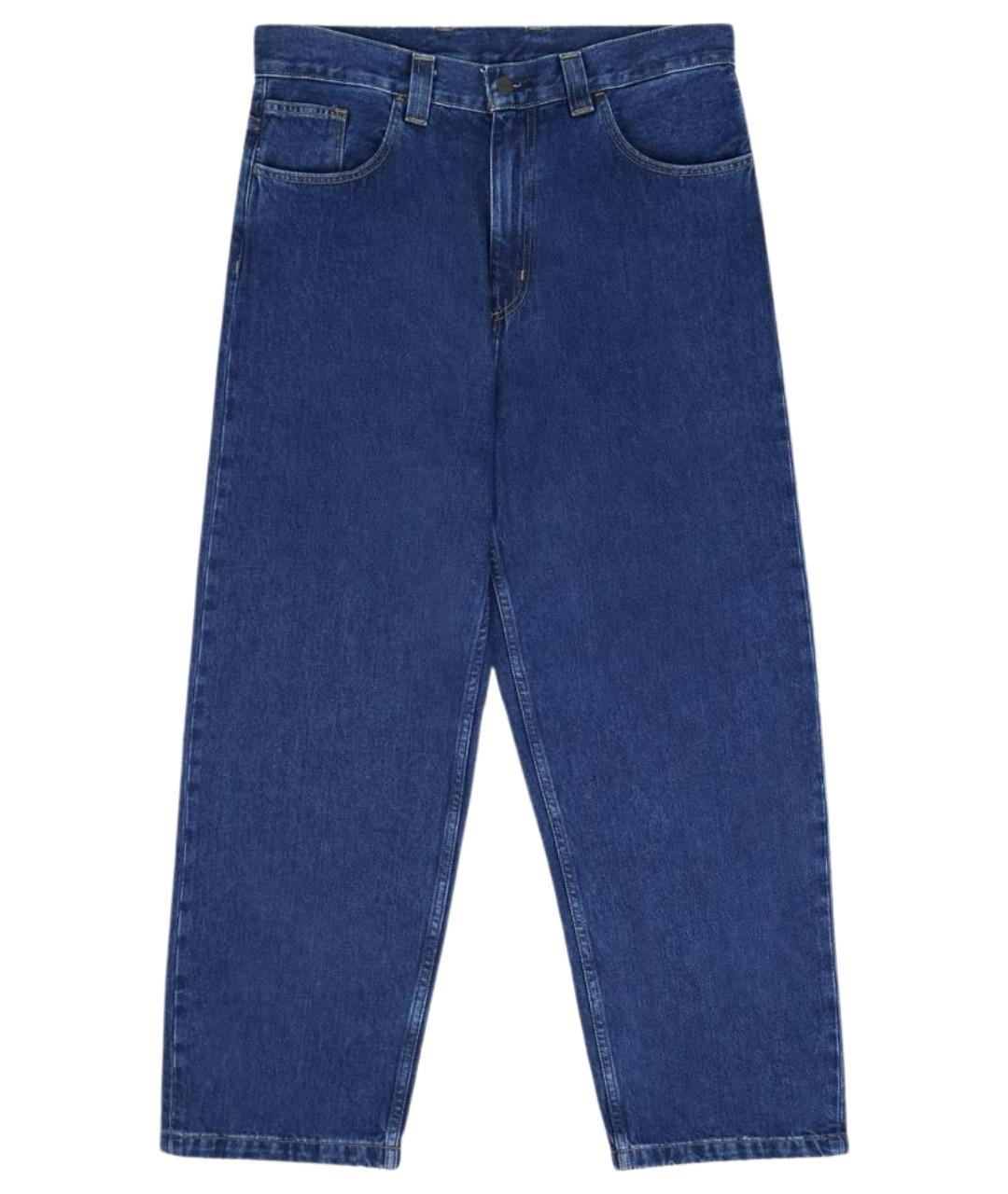 CARHARTT WIP Синие хлопковые прямые джинсы, фото 1