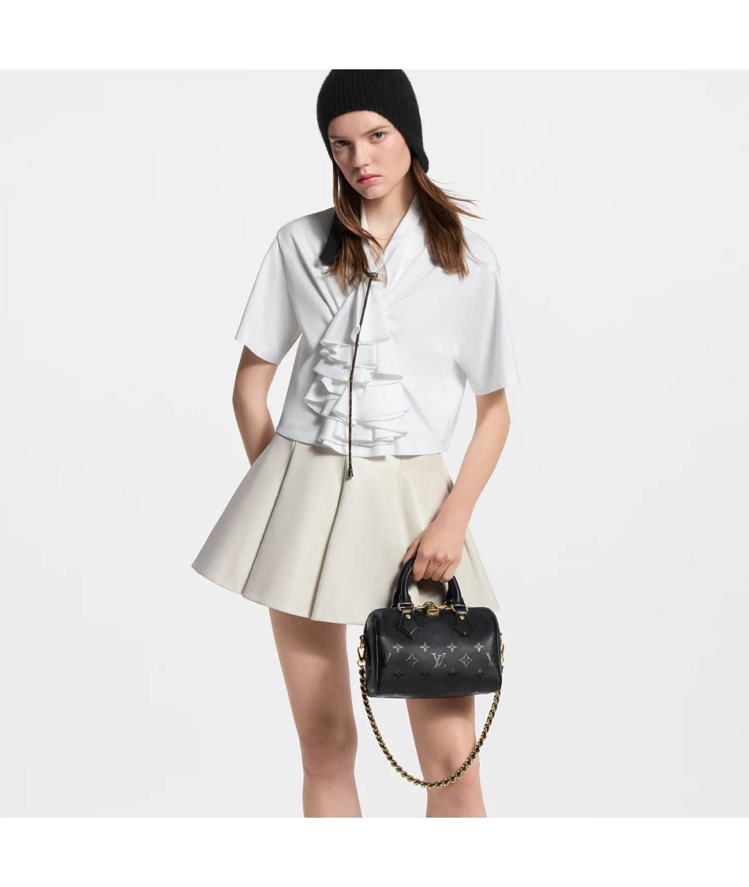 LOUIS VUITTON Черная сумка с короткими ручками, фото 3