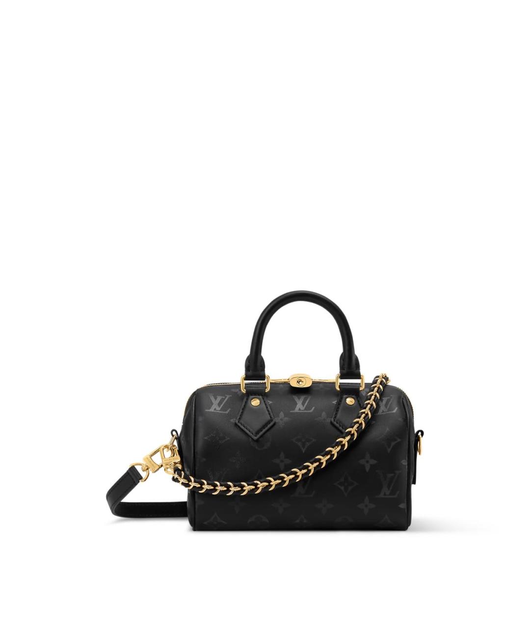 LOUIS VUITTON Черная сумка с короткими ручками, фото 4